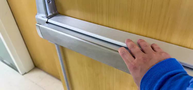 Installing a Push Bar on a Door Holly Springs